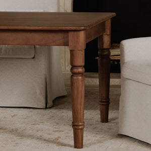Moe's Russet Dining Table with Drawers