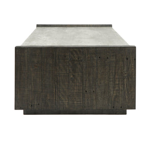 Tori Solid Wood Rectangle Coffee Table - Antique Gray