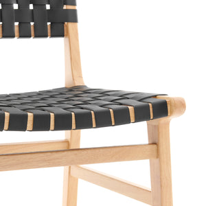 Marco PU Dining Side Chair, Black