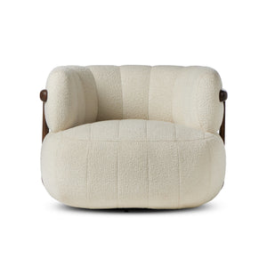 Doss Swivel Chair In Terra Brown Oak