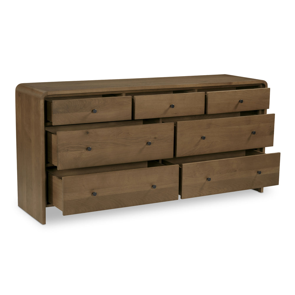 Riley 7-Drawer Dresser in Oak