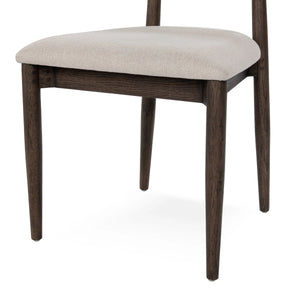 Tiber Upholstered Dining Chair Set of 2 - Toasted Brown