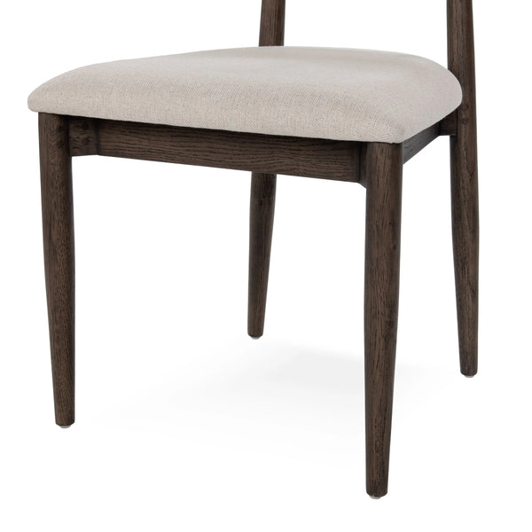 Tiber Upholstered Dining Chair Set of 2 - Toasted Brown
