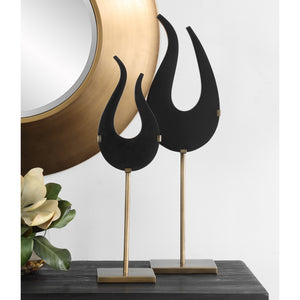 Black Flame Sculptures, S/2