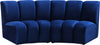 Lynda 2pc. Modular Sectional In Navy Velvet