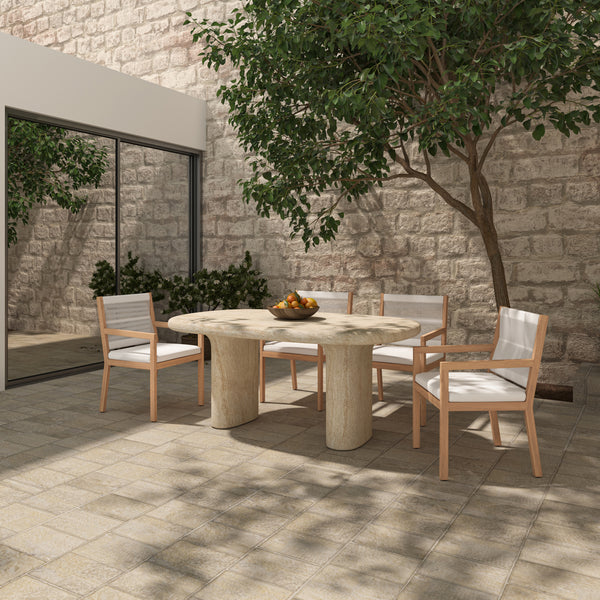 Moe's Warby Outdoor Dining Table Beige