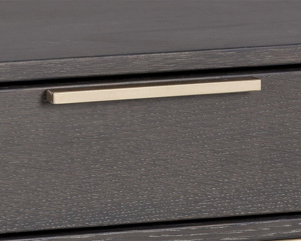 Rebel Nightstand - Gold - Charcoal Grey