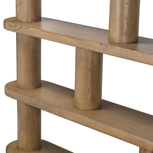 Luciana Bookcase In Smoked Oak Veneer