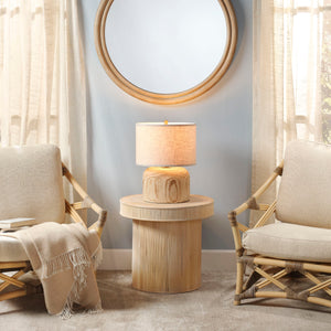 Taylor Bamboo Side Accent Table, Natural