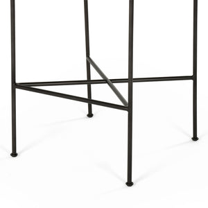 Wharton Bar Stool in Distressed Black