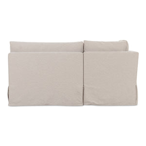 Moe's Fable Slipcover Dining Banquette U-Shape Beige 168"
