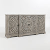 Harmony Solid Wood Breakfront Cabinet - Vintage Gray