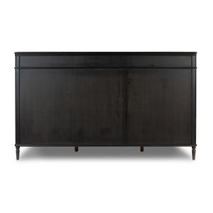Toulouse Bed In Distressed Black In Queen