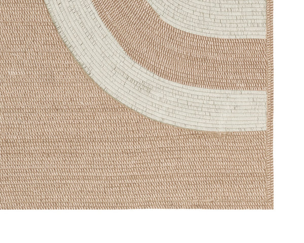 DERBY HAND-WOVEN RUG - SAND / CREAM - 10' X 14'