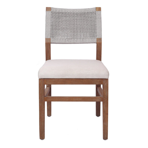 Pierre Rope Dining Chair In Gray 