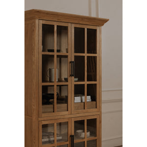 Moe's Raymond Tall Cabinet in Natural Finish