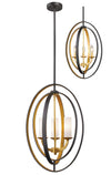 Ashling 3 Light Pendant in Bronze Gold Finish