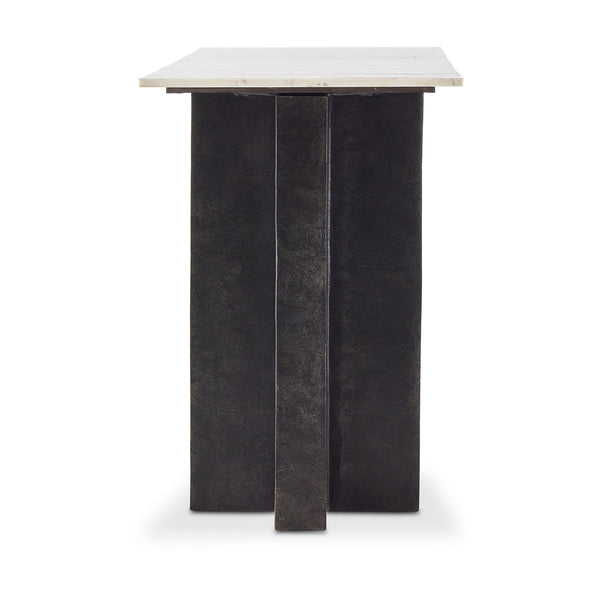 Terrell Large Console Table in Polished White