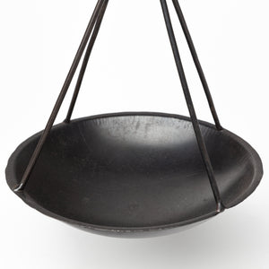 Adilah 16L x 10W Black Metal Vintage Inspired Weighing Scale