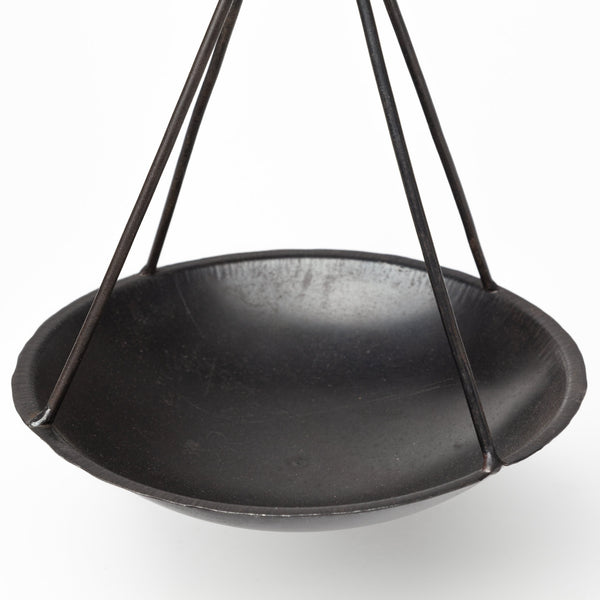 Adilah 16L x 10W Black Metal Vintage Inspired Weighing Scale