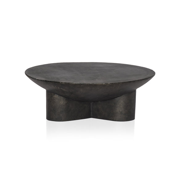 Sante 48" Coffee Table In Raw Black