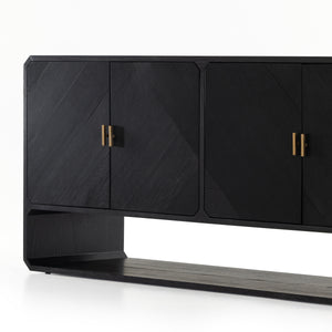 Caspian Sideboard In Black Ash Veneer