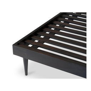Moe's Pablo Queen Bed in Black Sheesham Wood