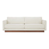 Moe's Vernon Sofa with Wooden Base in White