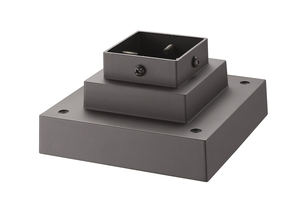 Pier Mounts Outdoor Pier Mount in Deep Bronze Finish