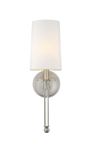 Mila 1 Light Wall Sconce in Brushed Nickel Finish