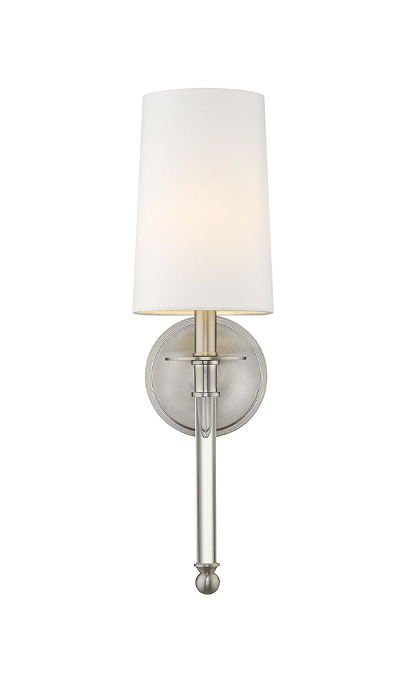 Mila 1 Light Wall Sconce in Brushed Nickel Finish