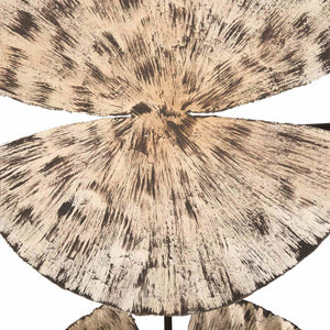 Ginko Leaf Wall Art, 9 Leaves, Silver