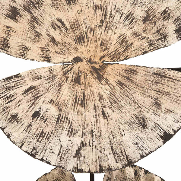 Ginko Leaf Wall Art, 9 Leaves, Silver