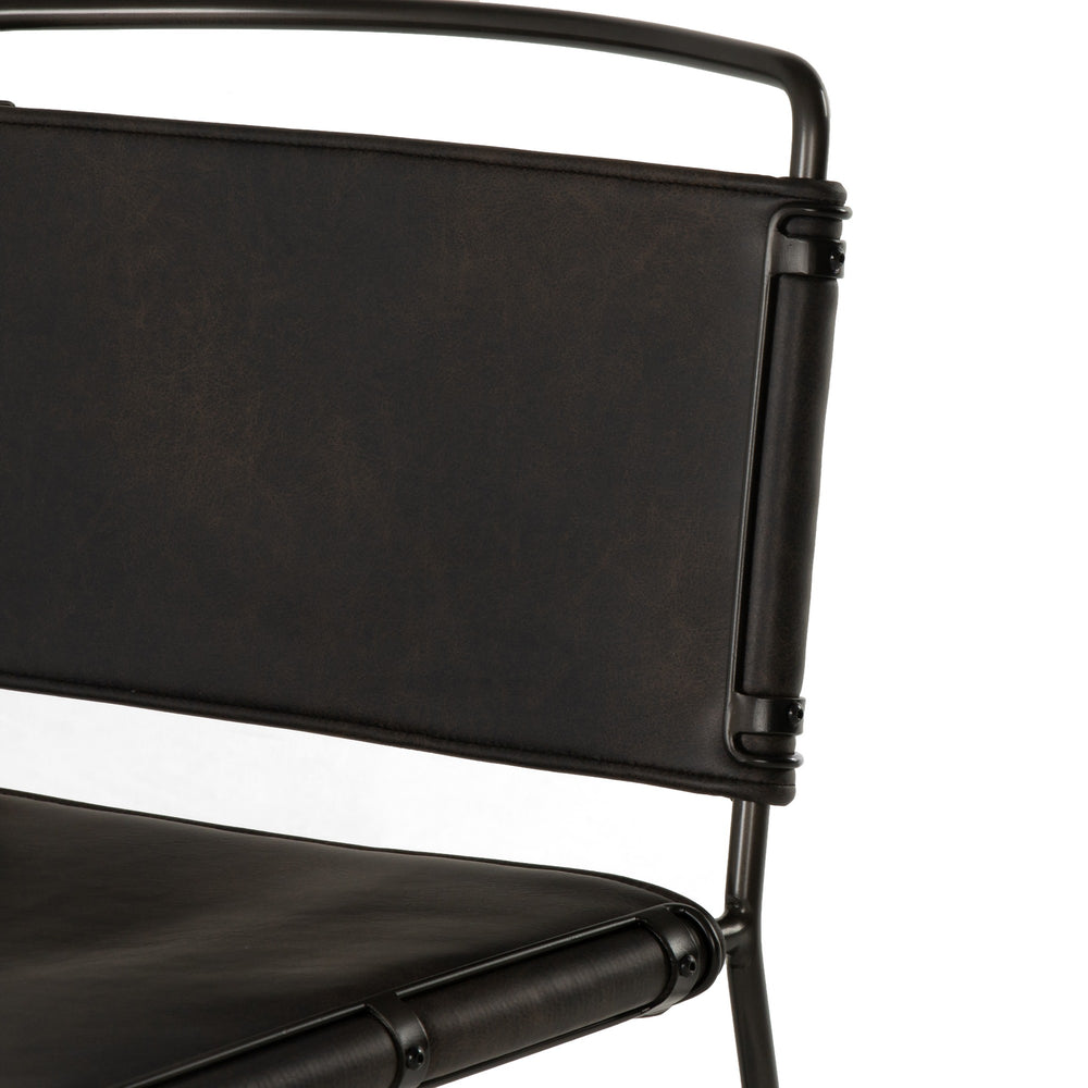 Wharton Counter Stool to Distressed Black