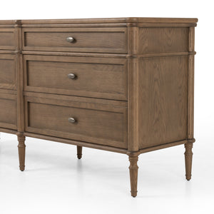 Toulouse 6 Drawer Dresser In Toasted Oak