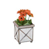 SM XHATCH ANT MIR PLANTER