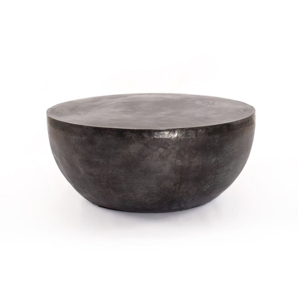 Basil Outdoor Coffee Table In Aged Grey