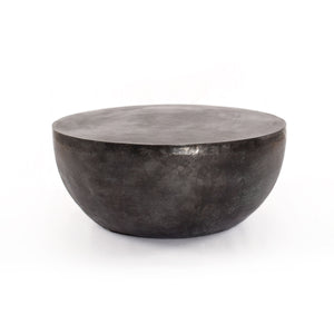 Basil Outdoor Coffee Table In Aged Grey