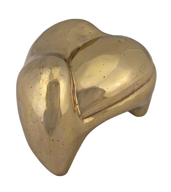 Alien Metal Alloy Sculpture in Antique Brass Finish