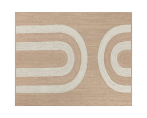 DERBY HAND-WOVEN RUG - SAND / CREAM - 8' X 10'