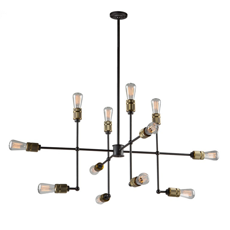 Jersey AC10582VB Chandelier in Vintage Brass