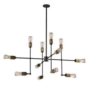 Jersey AC10582VB Chandelier in Vintage Brass