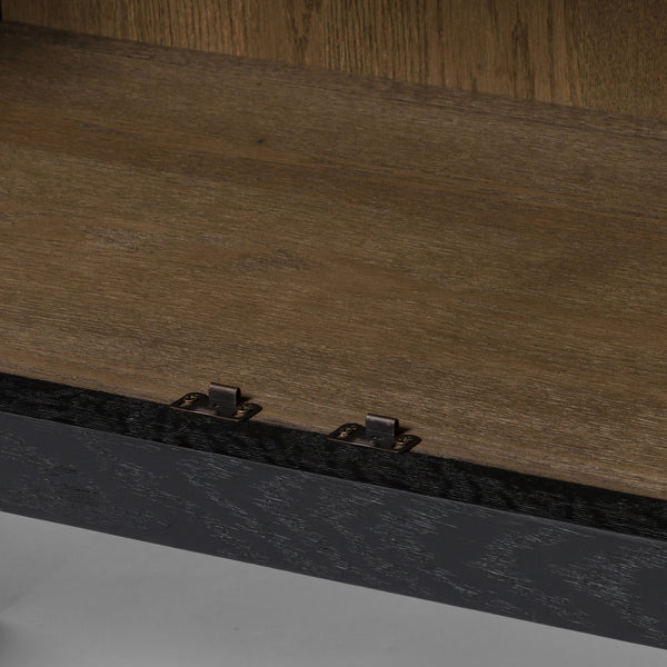 Tolle Panel Door Cabinet In Drifted Mat Blk