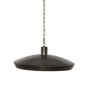 Eldon Pendant In Hammered Dark Antique Brass And Dark Antique Brass