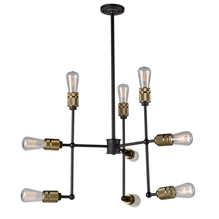 Jersey AC10589VB Chandelier in Vintage Brass