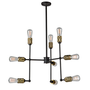 Jersey AC10589VB Chandelier in Vintage Brass