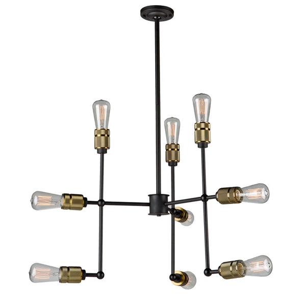 Jersey AC10589VB Chandelier in Vintage Brass