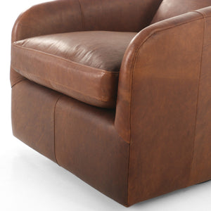 Topanga Swivel Chair In Heirloom Sienna