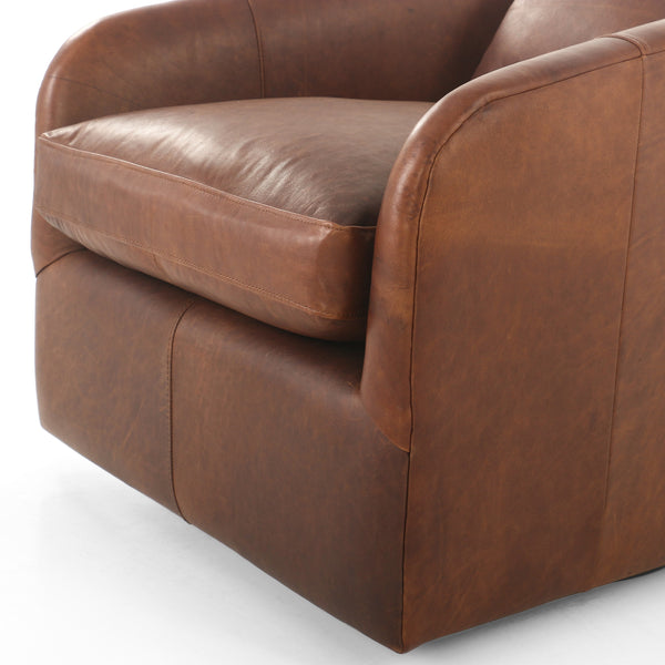 Topanga Swivel Chair In Heirloom Sienna