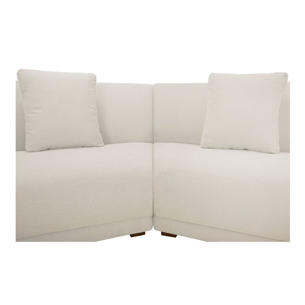 Moe's Fraser 2 Piece Modular Sofa Off White